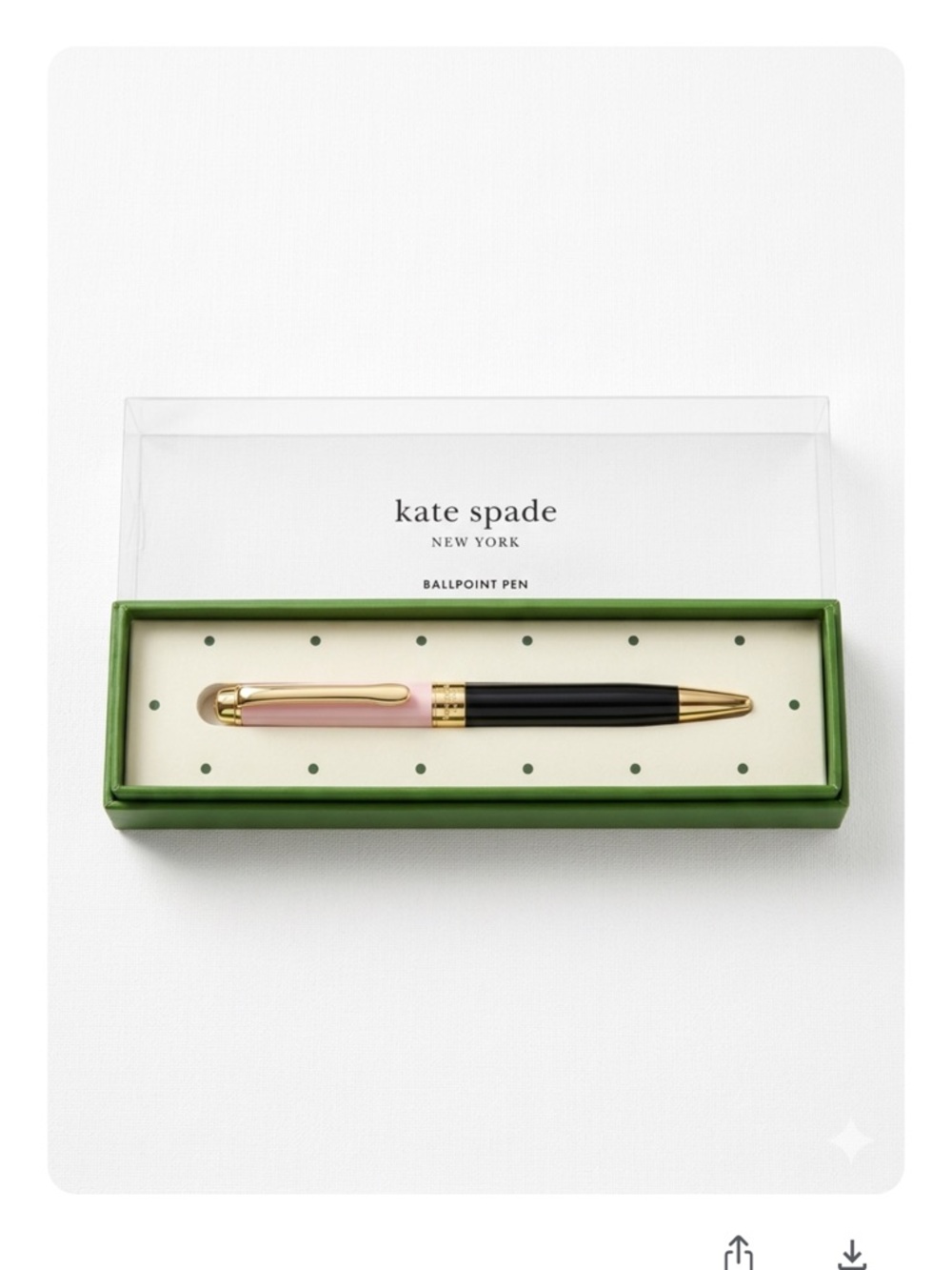 NWT Kate Spade Color Block Ball Point Pen